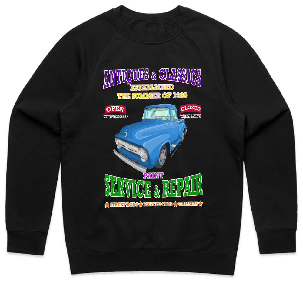Antique & Classic Car Garage T-Shirt – Vintage Hot Rod Service & Repair Tee