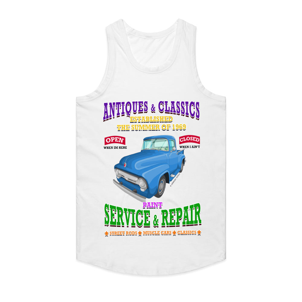 Antique & Classic Car Garage T-Shirt – Vintage Hot Rod Service & Repair Tee