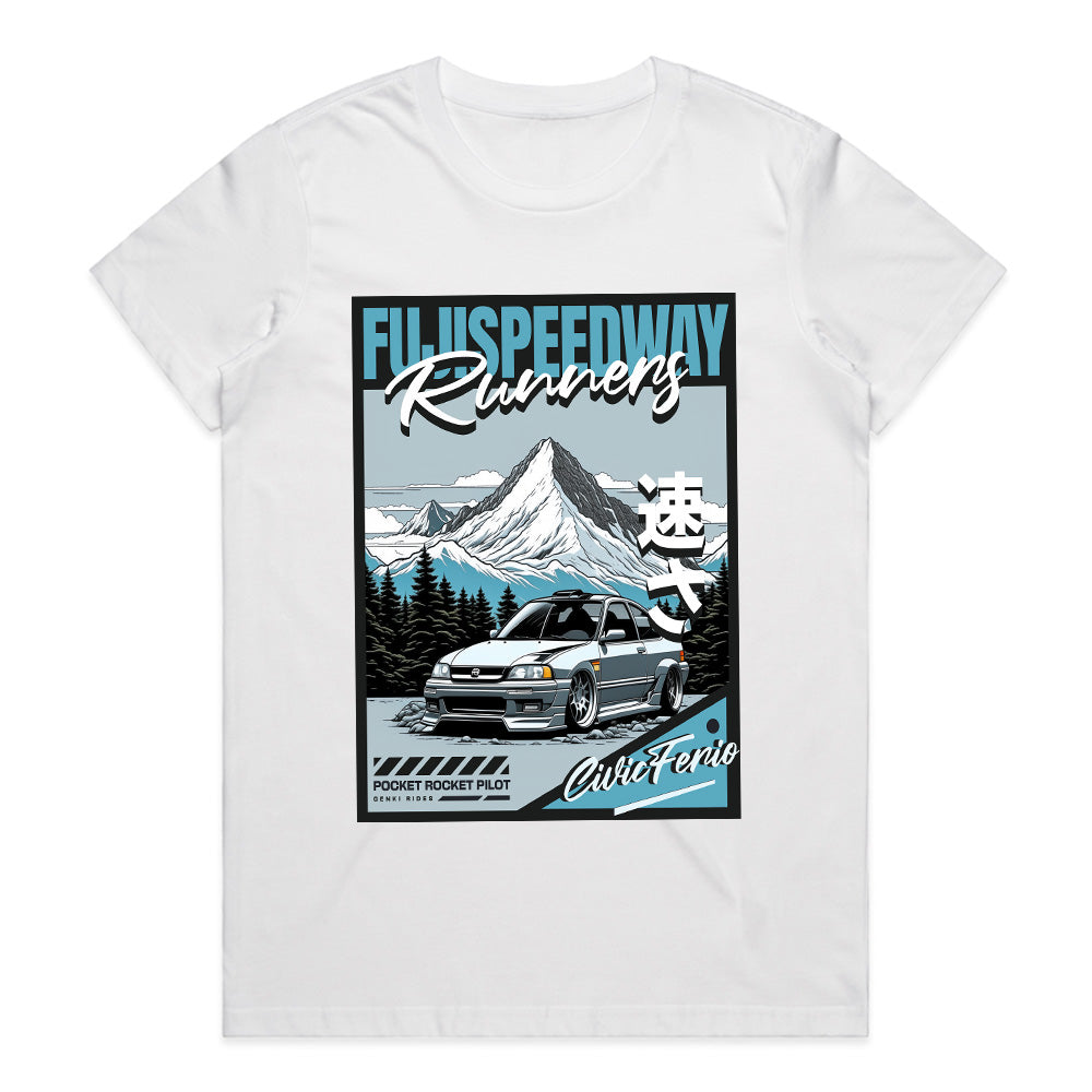 Fuji Speedway Runners JDM Streetwear T-Shirt – Honda Civic Ferio Edition