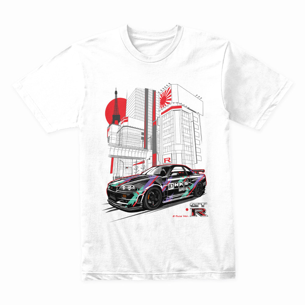 HKS Nissan GT-R R34 Tokyo Street Racing T-Shirt – JDM Icon