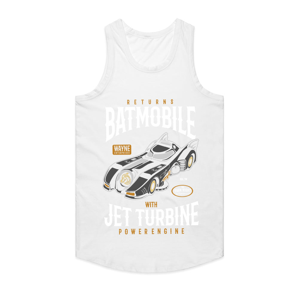 Batmobile Returns T-Shirt – Jet Turbine Power & Dark Knight Style!