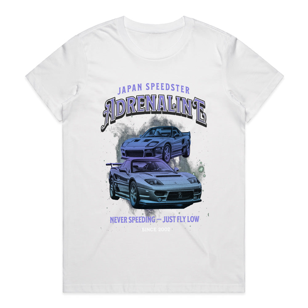 Adrenaline Speedster JDM T-Shirt – Ferrari F355 & Mazda RX-7 Edition