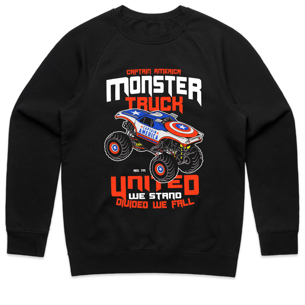 Captain America Monster Truck T-Shirt – United We Stand!
