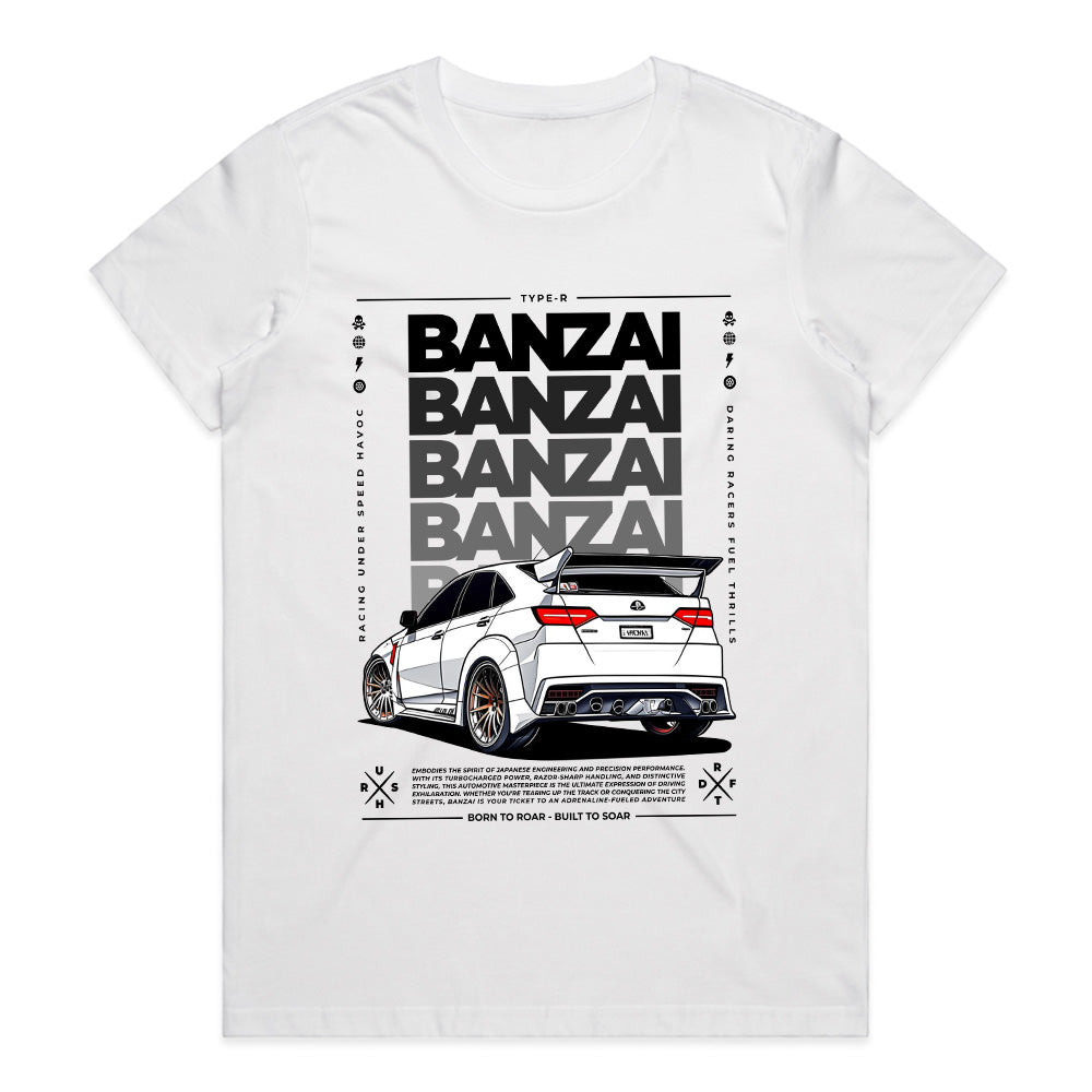 Banzai Turbo Type R T-Shirt – JDM Performance Streetwear