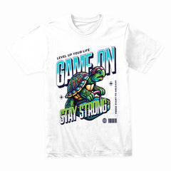 Game On - Stay Strong Turtle Gaming T-Shirt