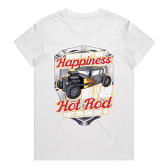 Hot Rod Happiness T-Shirt – Funny Classic Car Enthusiast Gift Tee