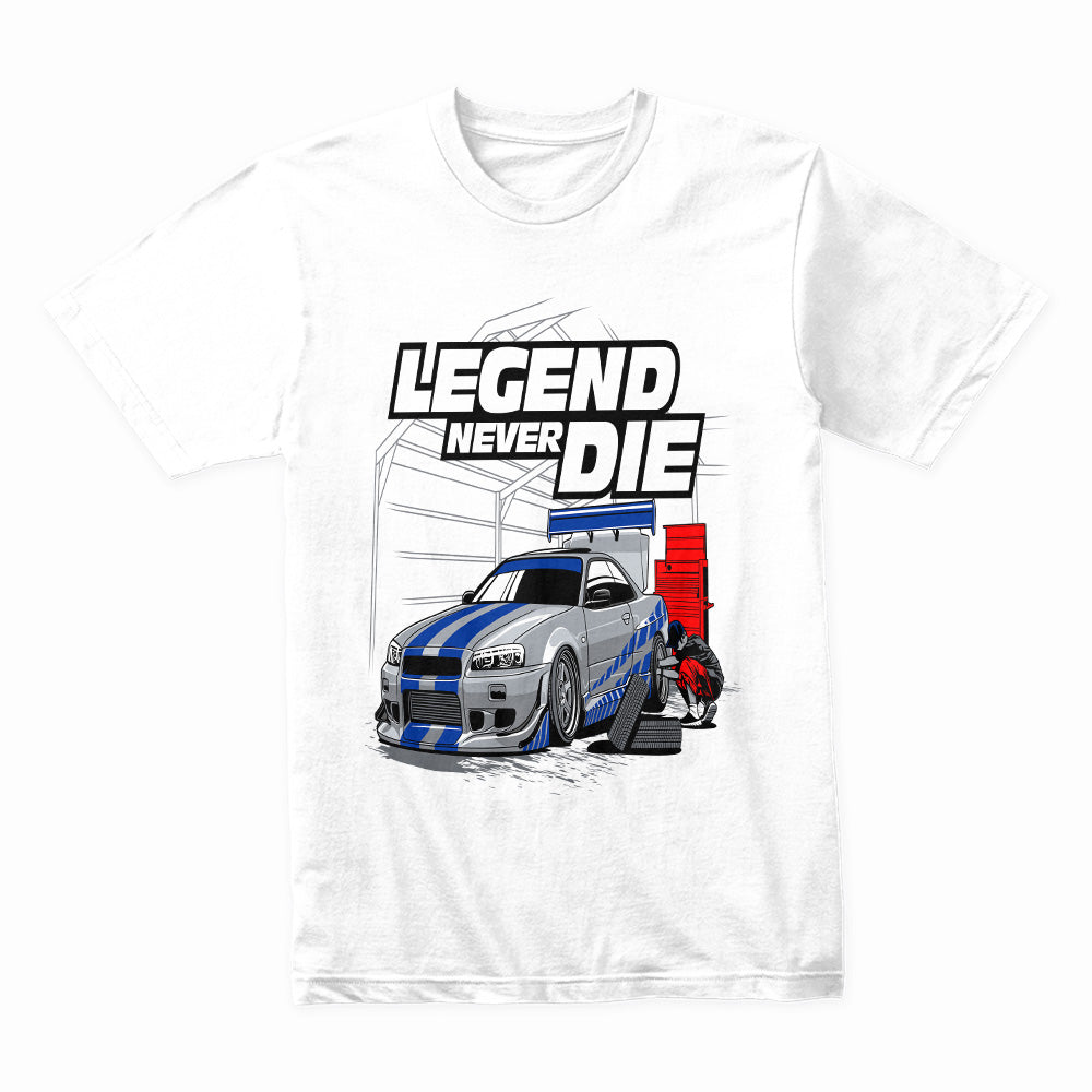 Legend Never Die R34 Skyline Tribute T-Shirt – JDM Icon