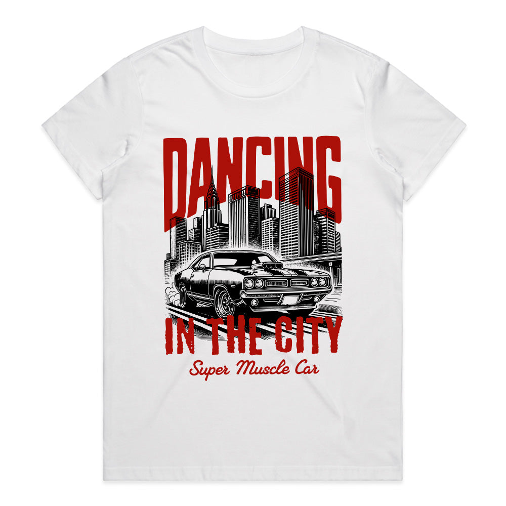 Dancing in the City - Super Muscle Car Streetwear Tee