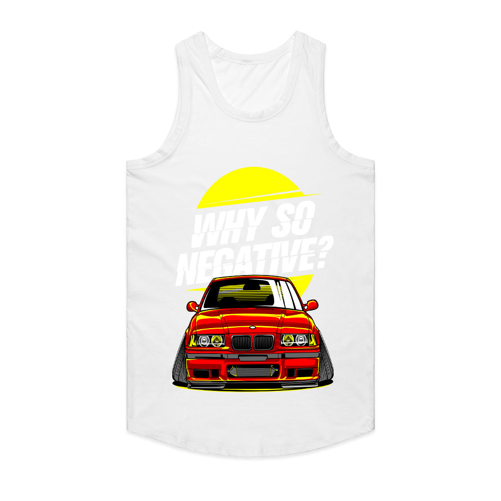 BMW E36 Stance "Why So Negative?" Camber Drift T-Shirt