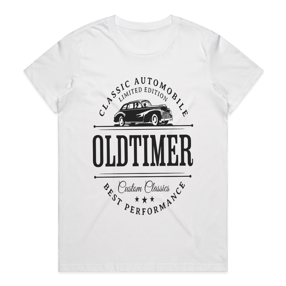 Vintage Classic Car "Oldtimer" Black T-Shirt – Retro Automotive Streetwear