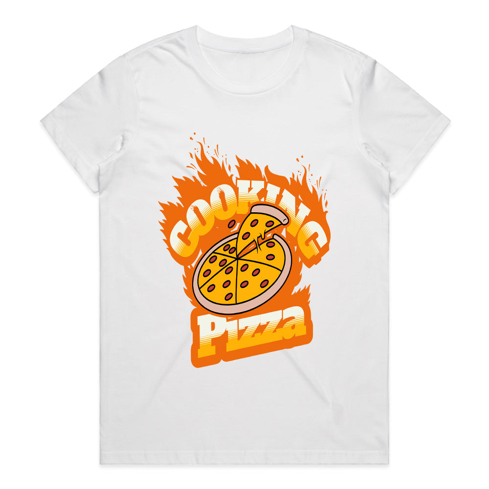 Cooking Pizza – Fiery Pizza Lover Streetwear T-Shirt