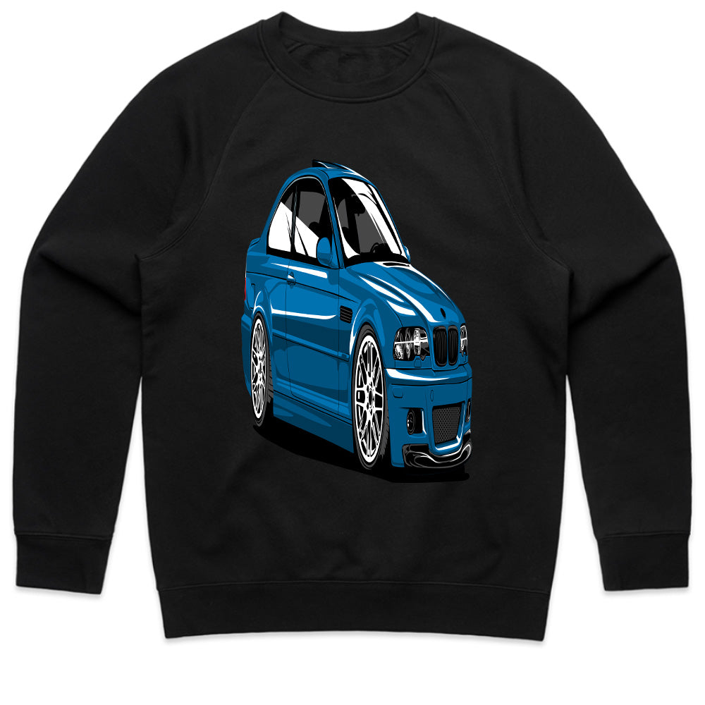 Blue E46 M3 Stance T-Shirt – Ultimate Euro Car Enthusiast Apparel