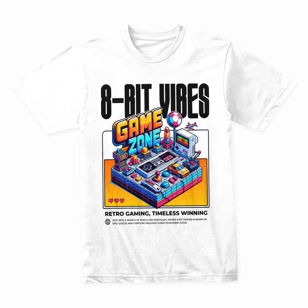 Game Zone - 8-Bit Retro Arcade Gaming T-Shirt