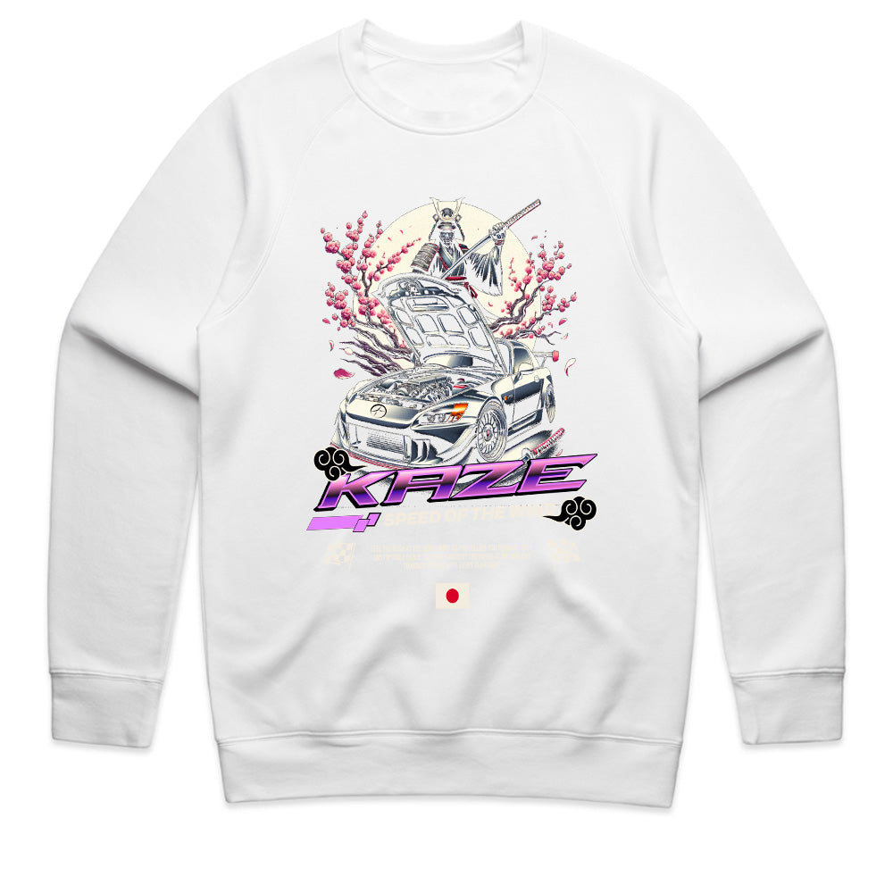 KAZE – Speed of the Wind Samurai JDM Racing Graphic T-Shirt