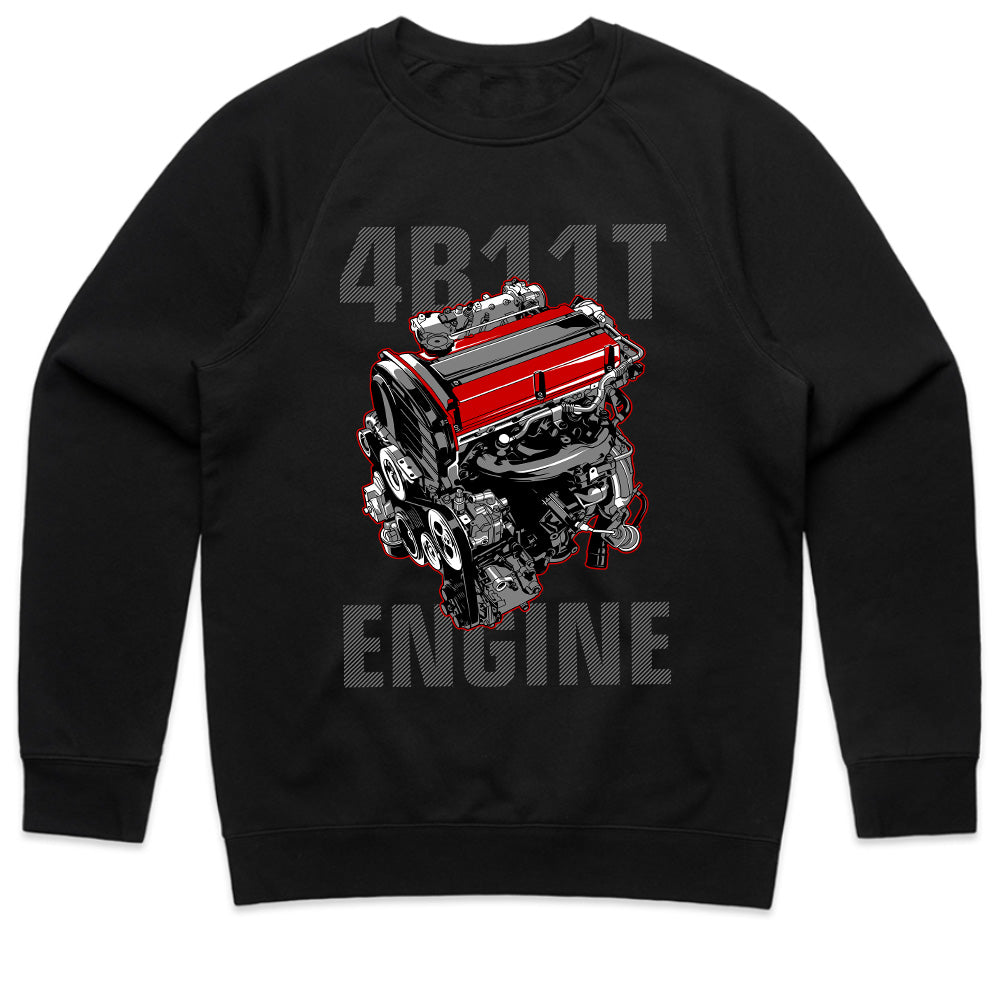 4B11T Engine T-Shirt – Mitsubishi Turbo Power!