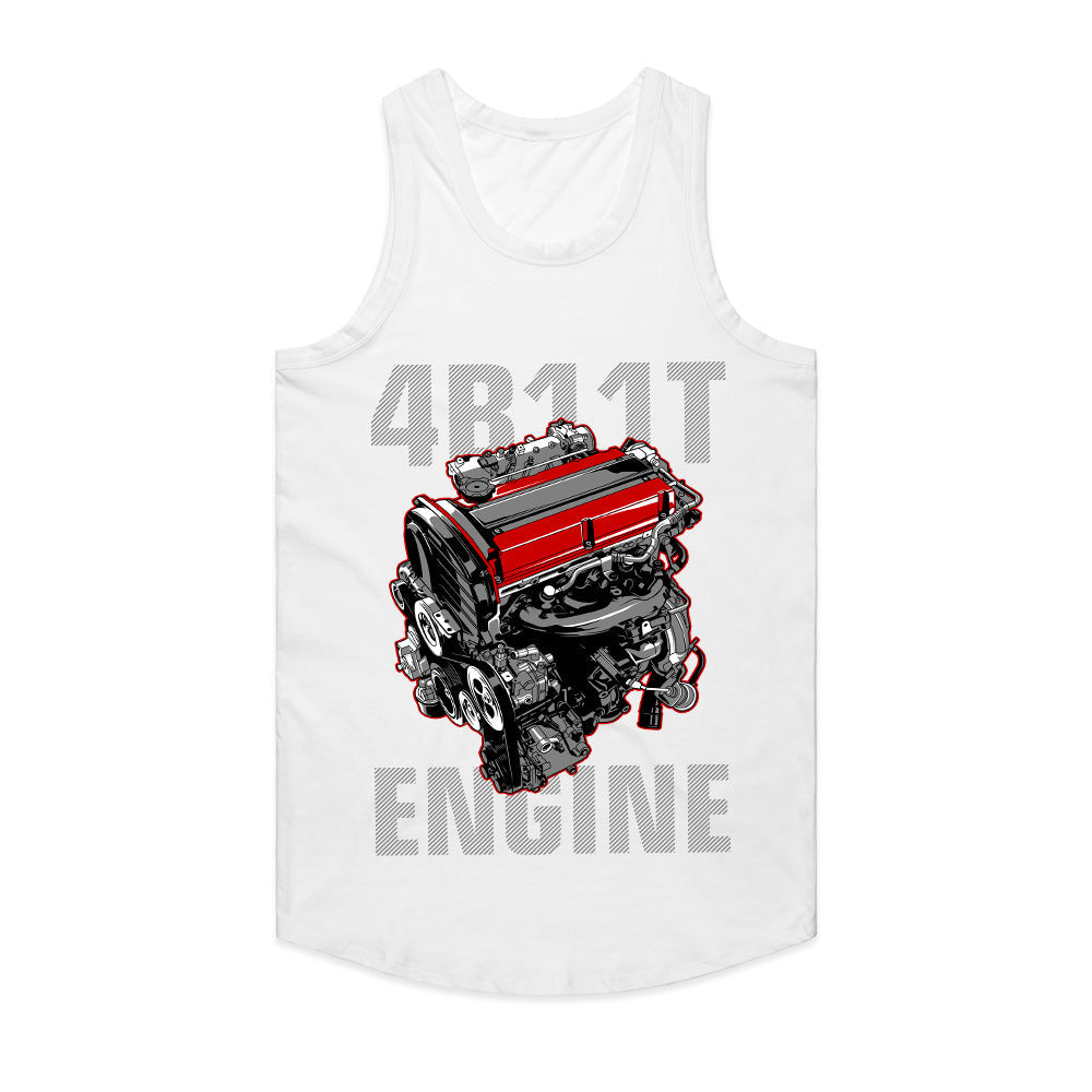 4B11T Engine T-Shirt – Mitsubishi Turbo Power!