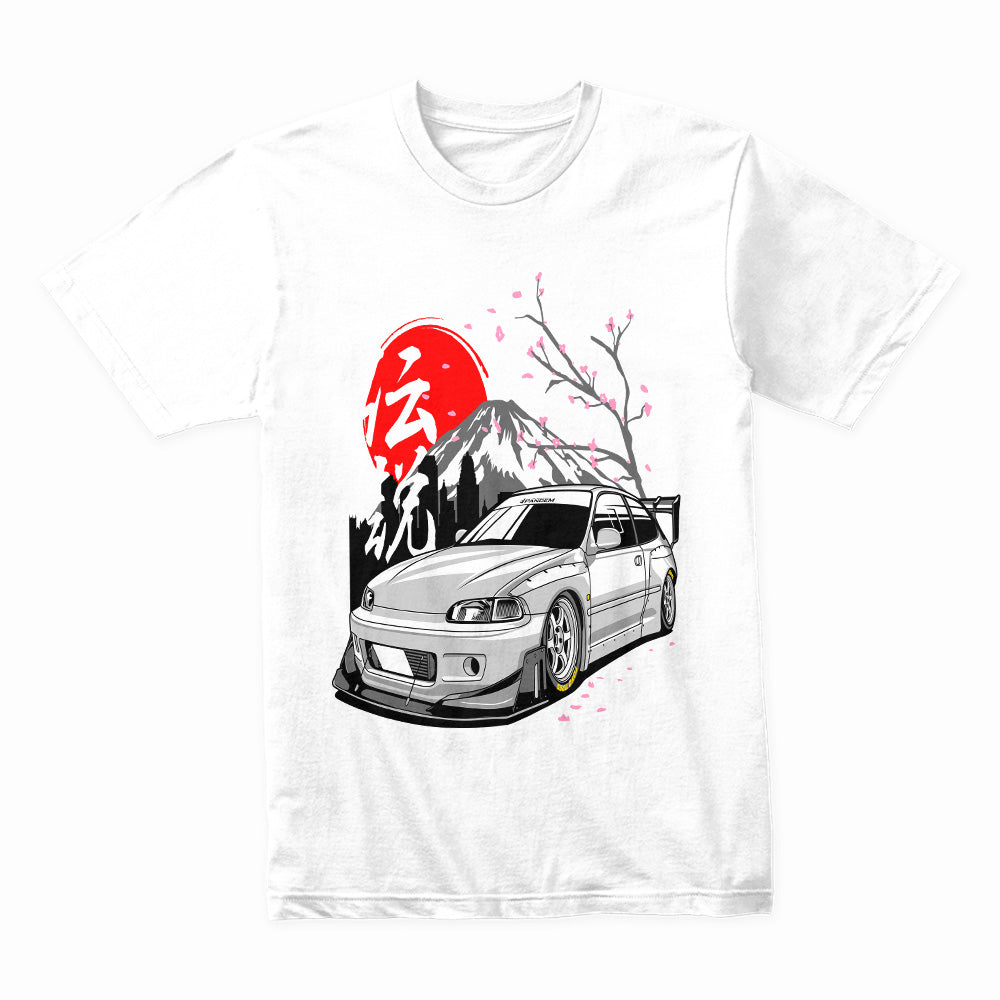 JDM Legend Civic Hatchback T-Shirt – Japanese Street Racing Style