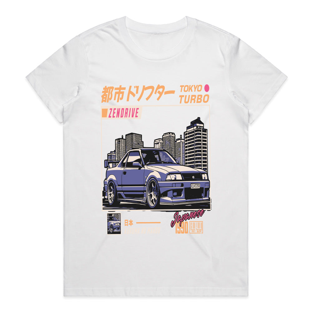Tokyo Turbo – 90s JDM Drifter Skyline T-Shirt