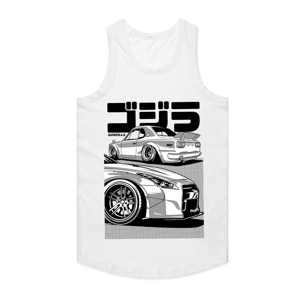 Godzilla Legends" JDM Skyline GT-R T-Shirt – Classic & Modern Duo