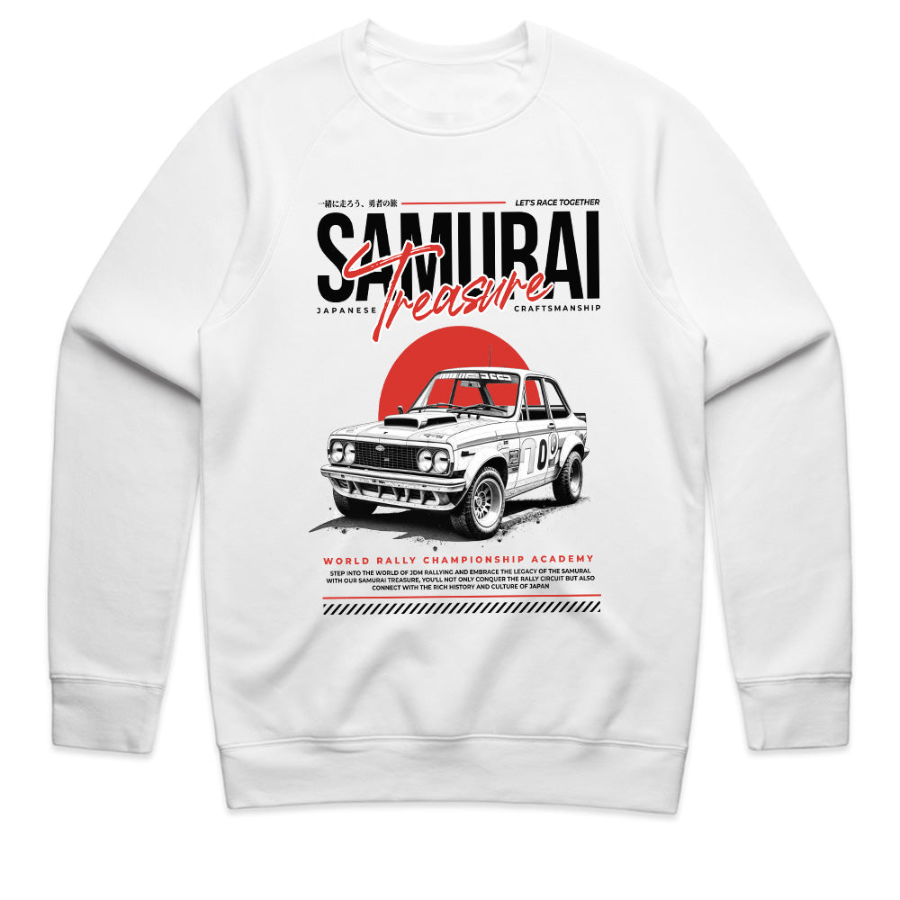 Samurai Treasure – Classic Rally Legend Graphic T-Shirt