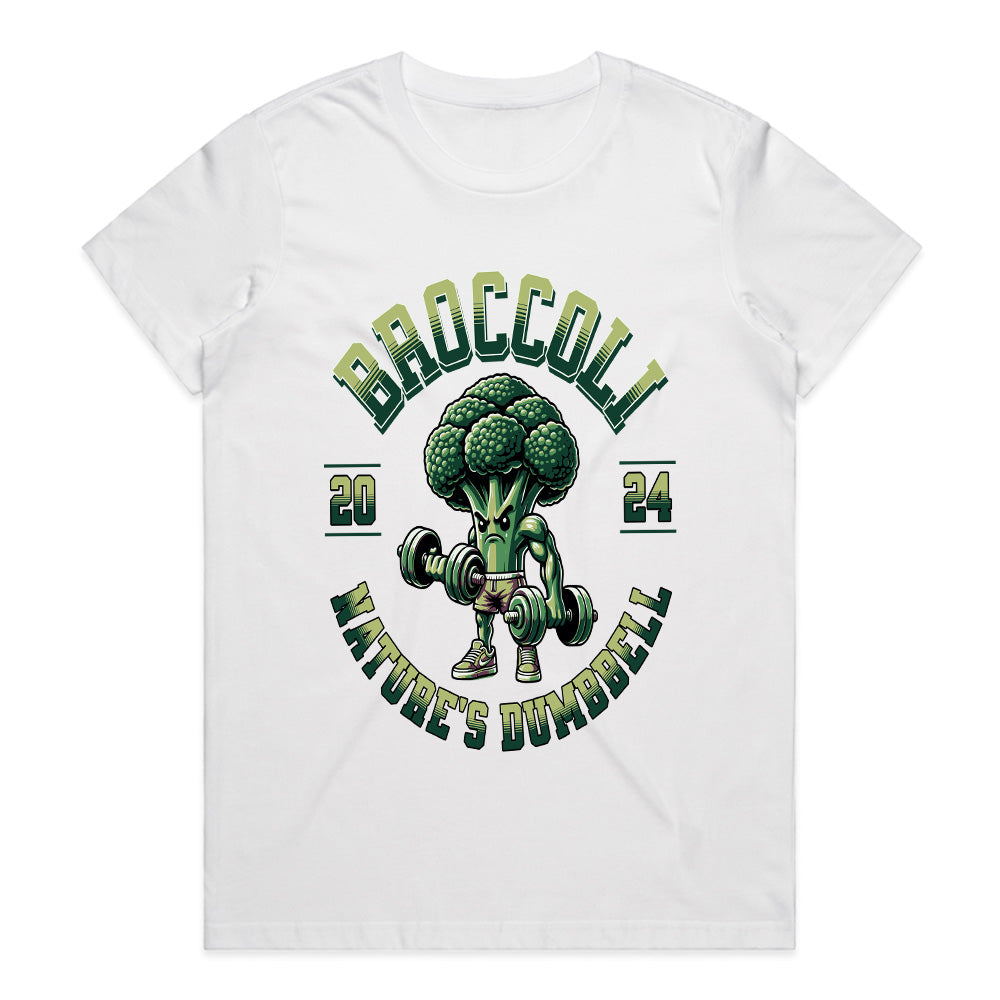Broccoli Nature’s Dumbbell Workout Tee – Fun Fitness & Gym Motivation