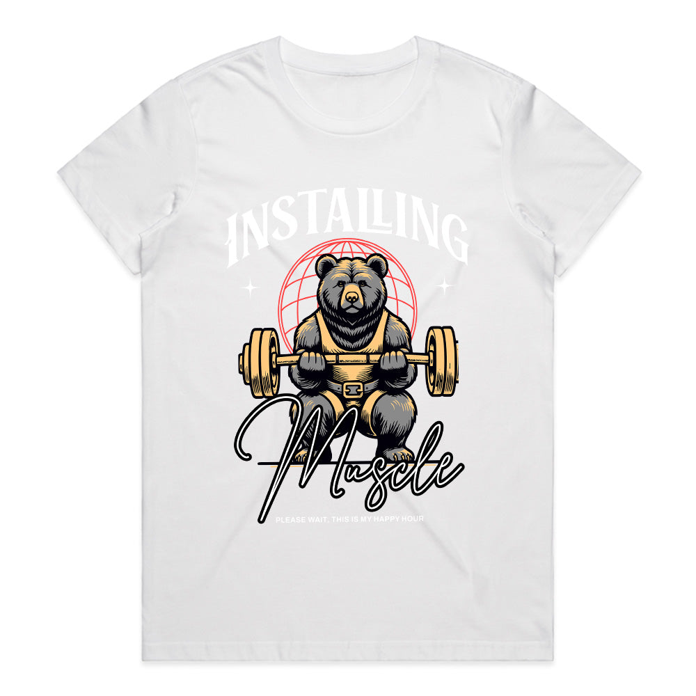 Installing Muscle Gym Bear T-Shirt – Funny Fitness & Powerlifting Workout Tee