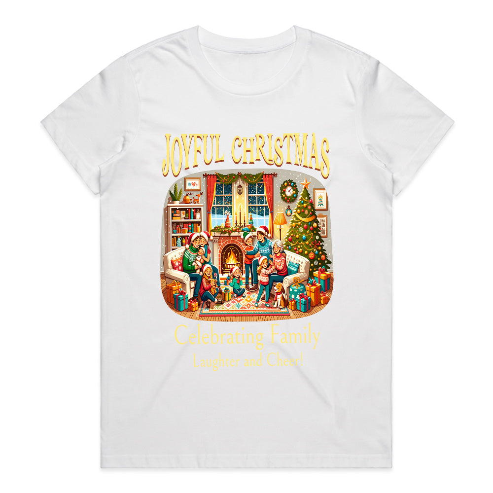 Joyful Christmas Family Celebration Tee – Heartwarming Holiday Spirit Shirt