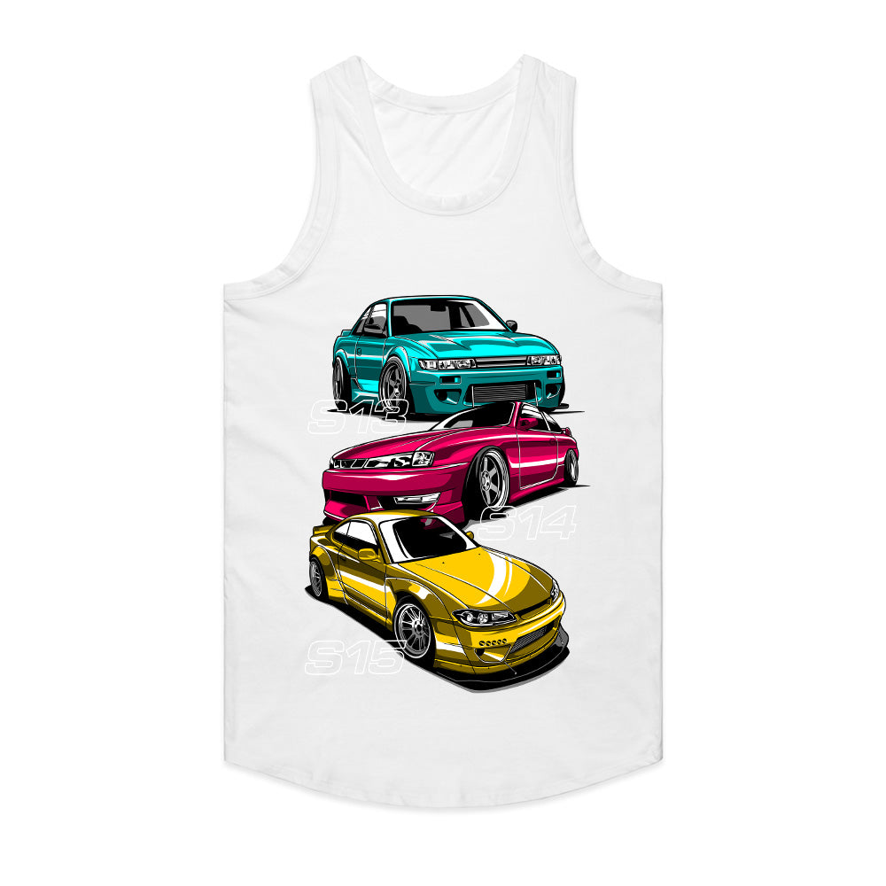 JDM Legends Nissan S-Chassis T-Shirt – S13, S14, S15 Silvia Drift Icons