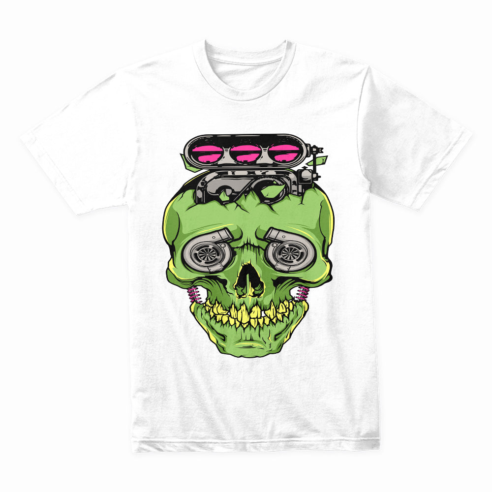 Turbocharged Skull – High-Boost Street Racing T-Shirt