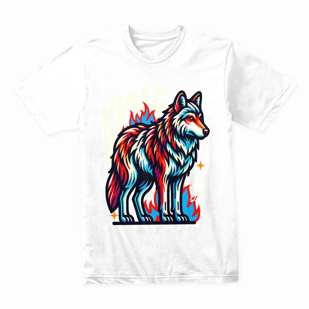 Wild Wolf – Vibrant Spirit Animal Tee