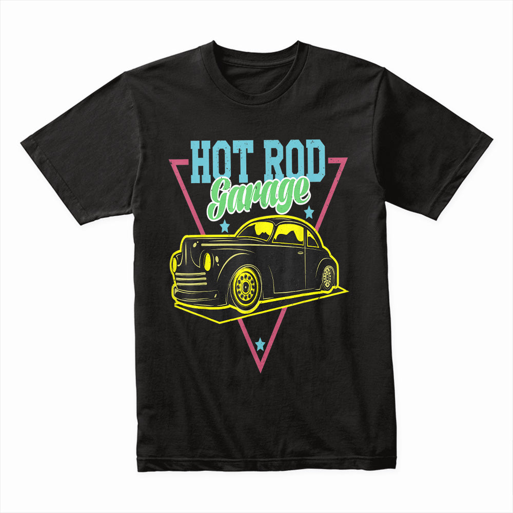 Hot Rod Garage Vintage Car Graphic T-Shirt – Retro Racing Streetwear