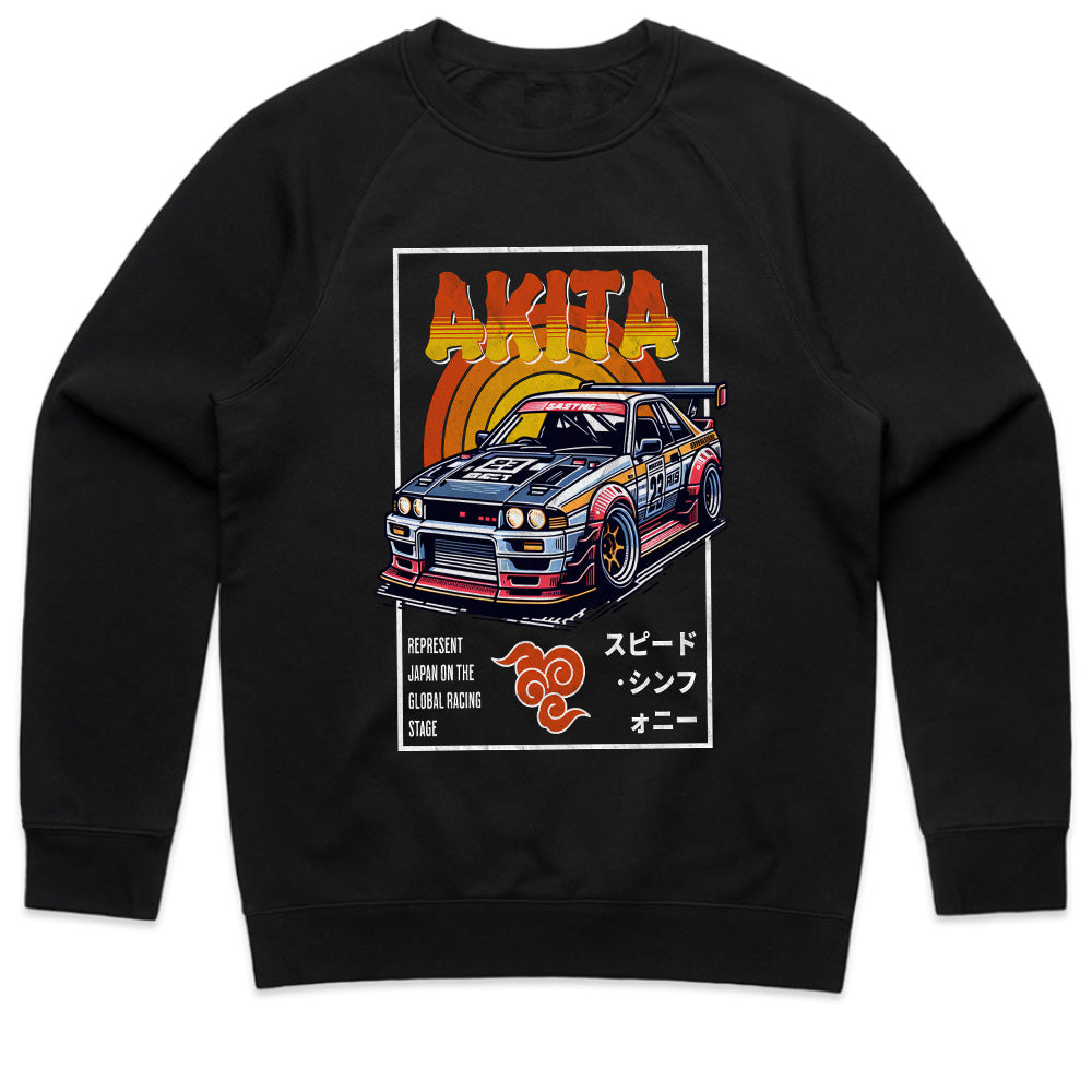 Akita Speed Demon – Retro JDM Racing Tee
