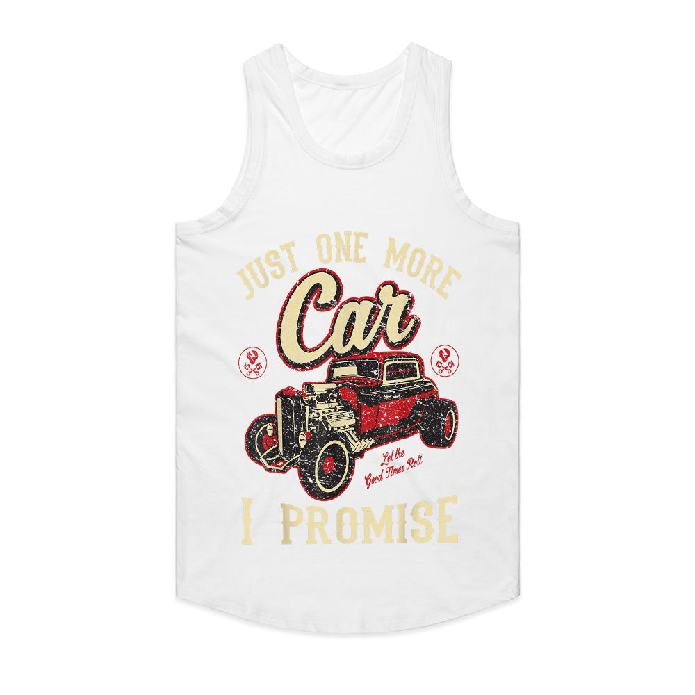 Just One More Car, I Promise" Vintage Hot Rod T-Shirt – Classic Car Enthusiast Tee