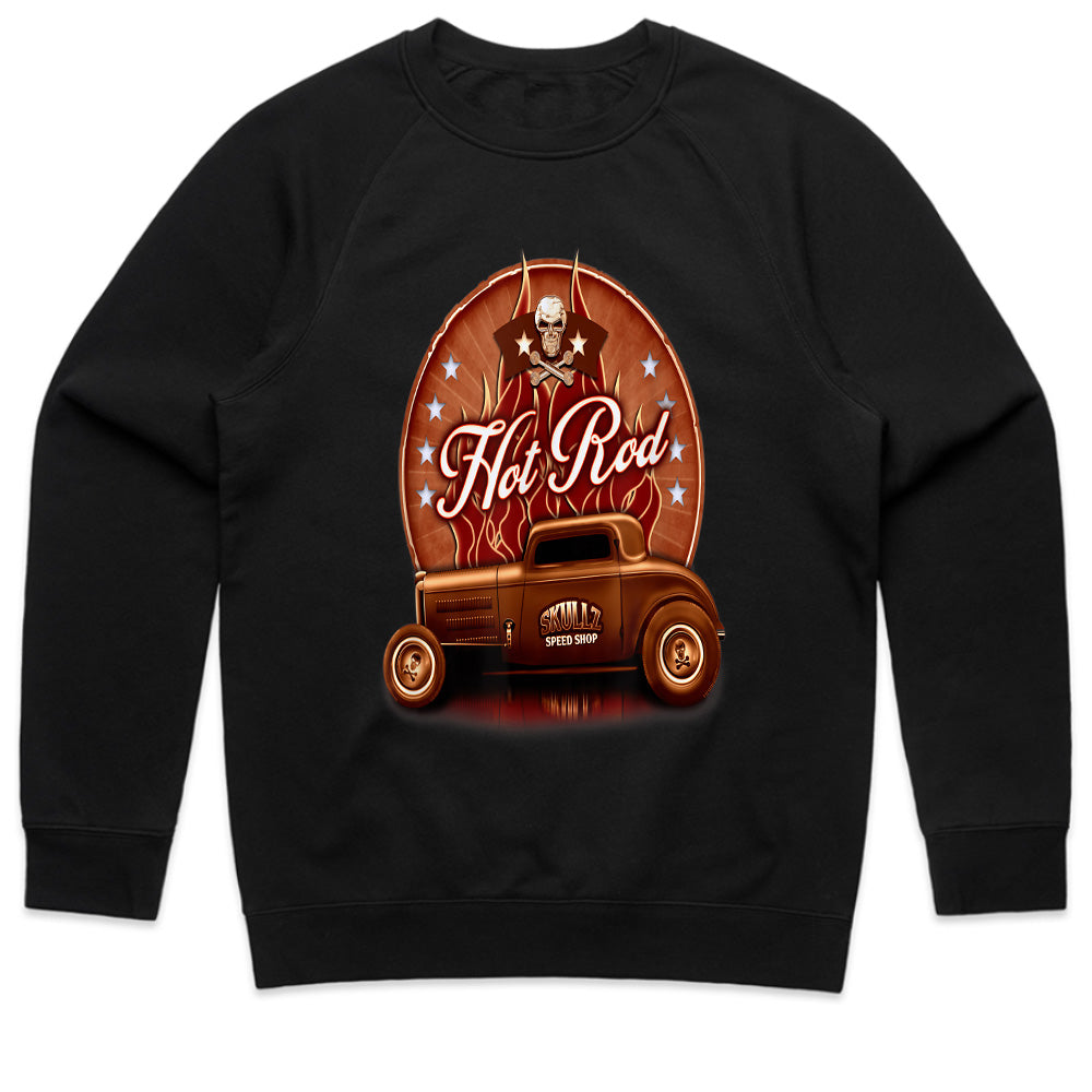 Vintage Hot Rod Skull Garage T-Shirt – Classic Custom Speed Shop Design