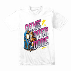 Game Over Dude - Retro Arcade Cat Gaming T-Shirt