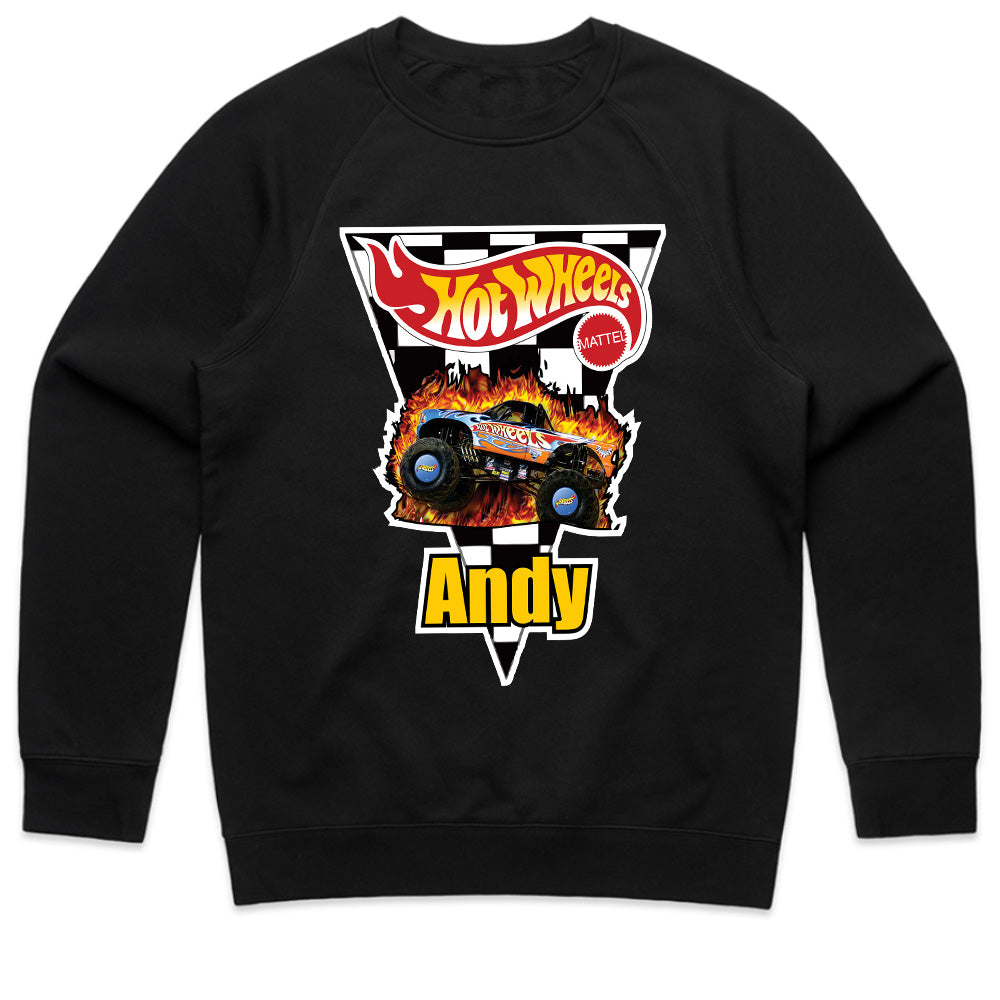 Hot Wheels Monster Truck "Andy" Graphic T-Shirt – Bold and Stylish Motorsports Design
