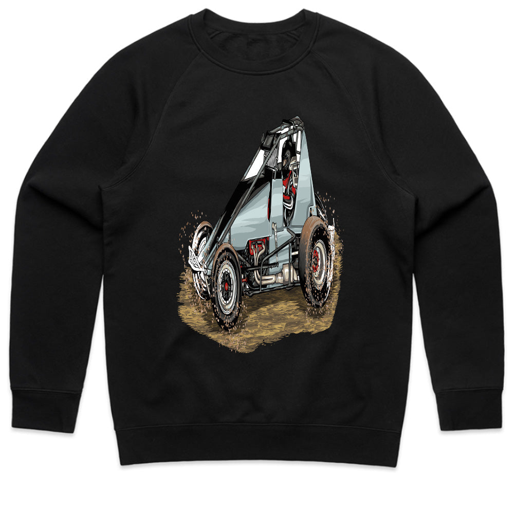 Sprints on the Track – Race Car Graphic T-Shirt for Motorsport Fans