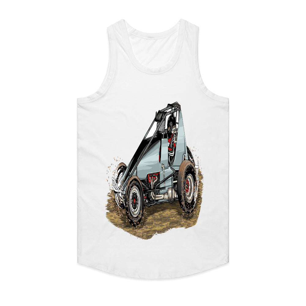Sprints on the Track – Race Car Graphic T-Shirt for Motorsport Fans
