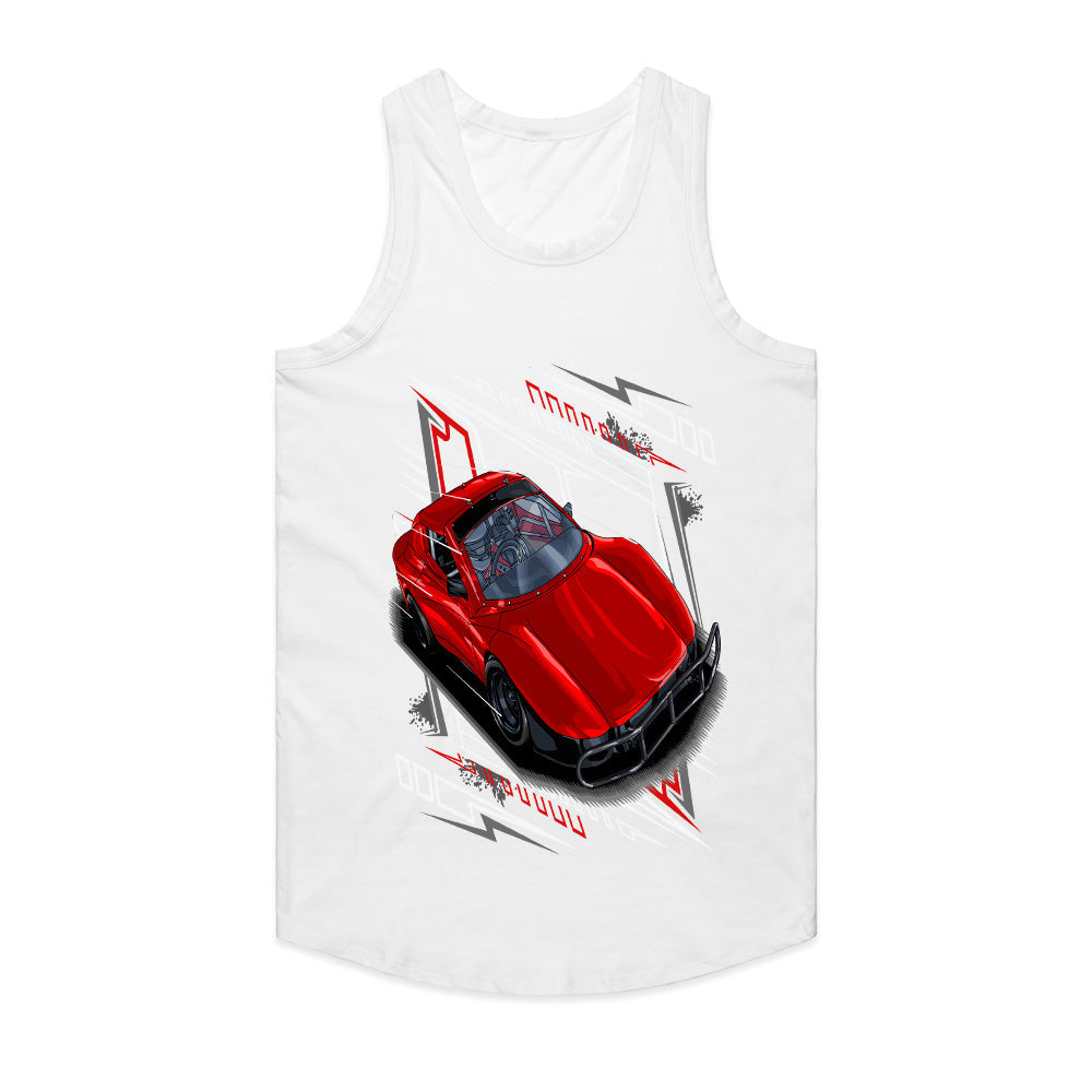 Red Racer" – Bold Red Sports Car Graphic T-Shirt