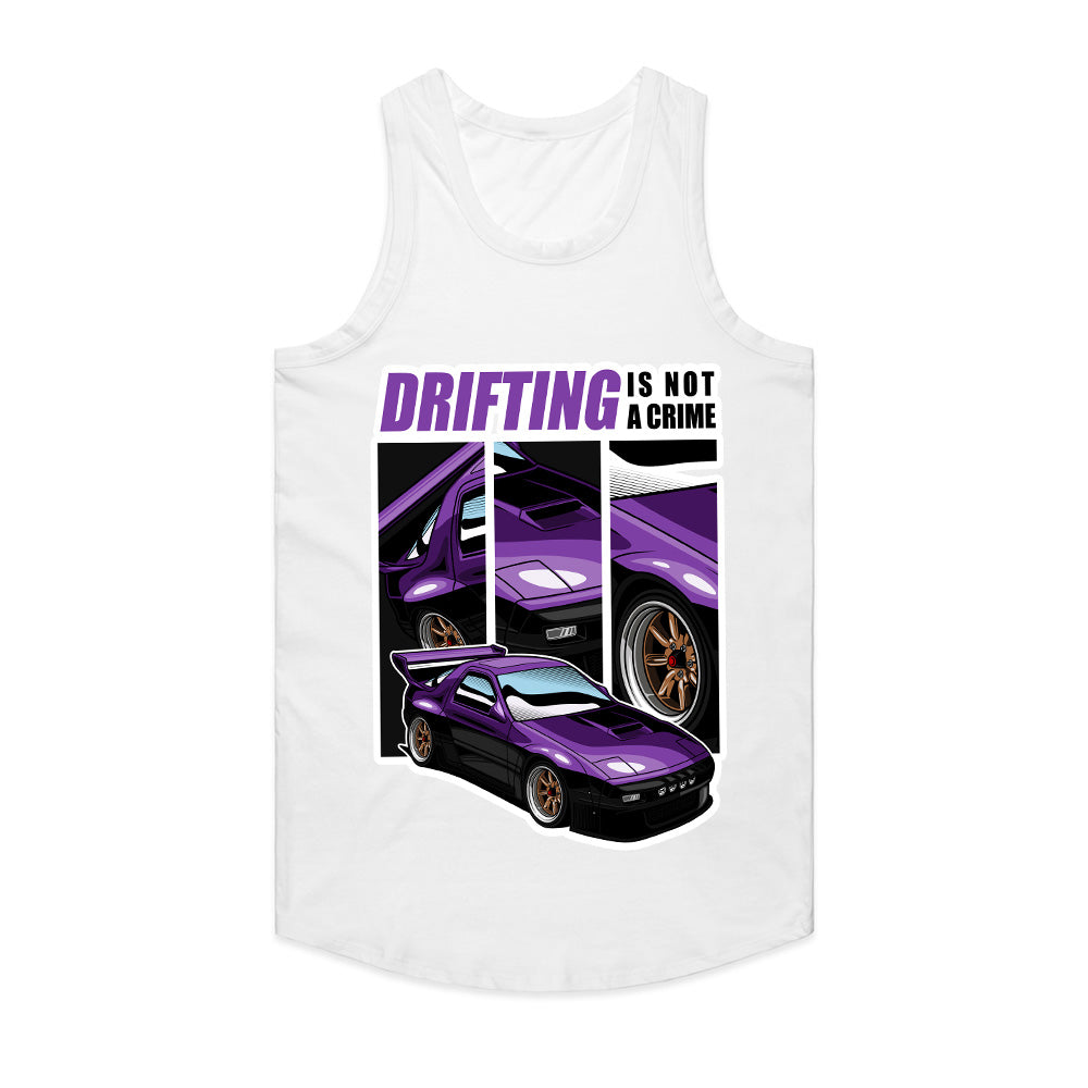Drifting Is Not A Crime T-Shirt – Bold Car Drift Art for Enthusiasts