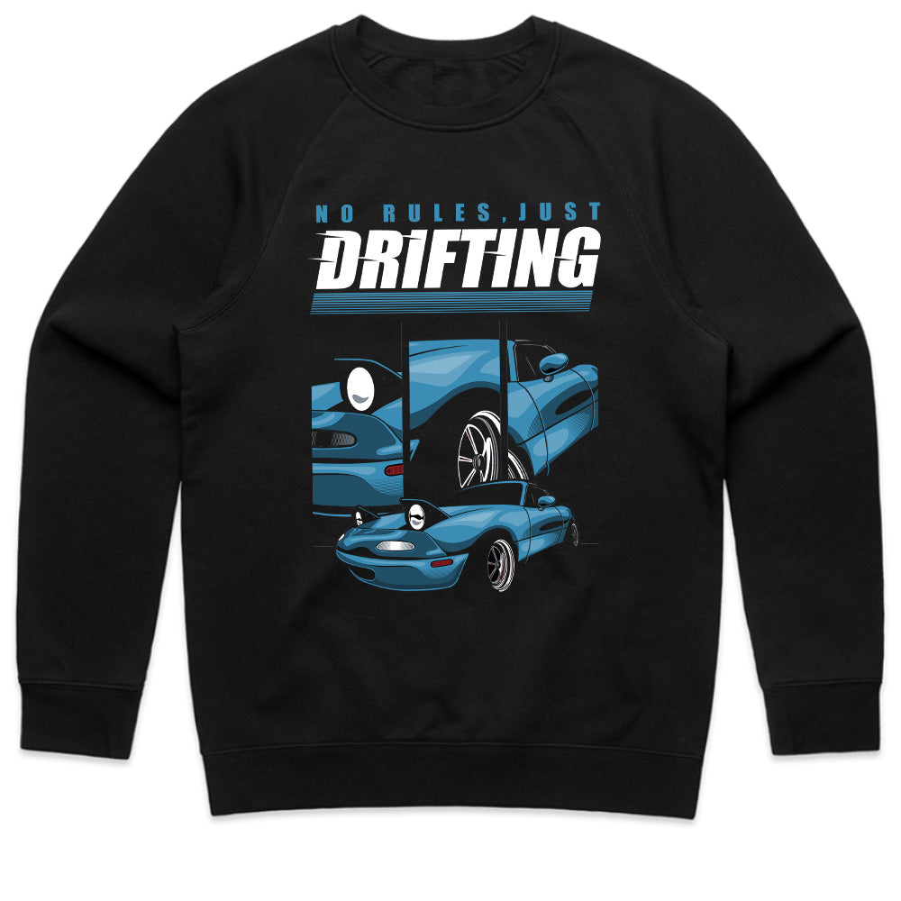 No Rules, Just Drifting T-Shirt – Bold Drift Car Design for Enthusiasts