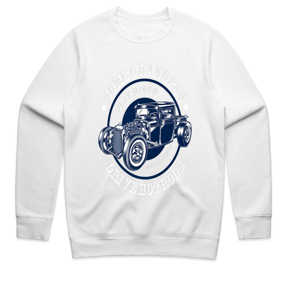 Hot Rod Grandpa T-Shirt – Some Grandpas Play Bingo, Real Grandpas Drive Hot Rods