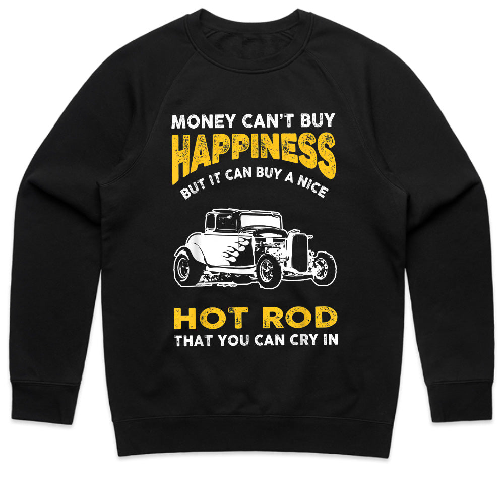 Money Can't Buy Happiness, But It Can Buy A Hot Rod T-Shirt | Vintage Car Lover Gift