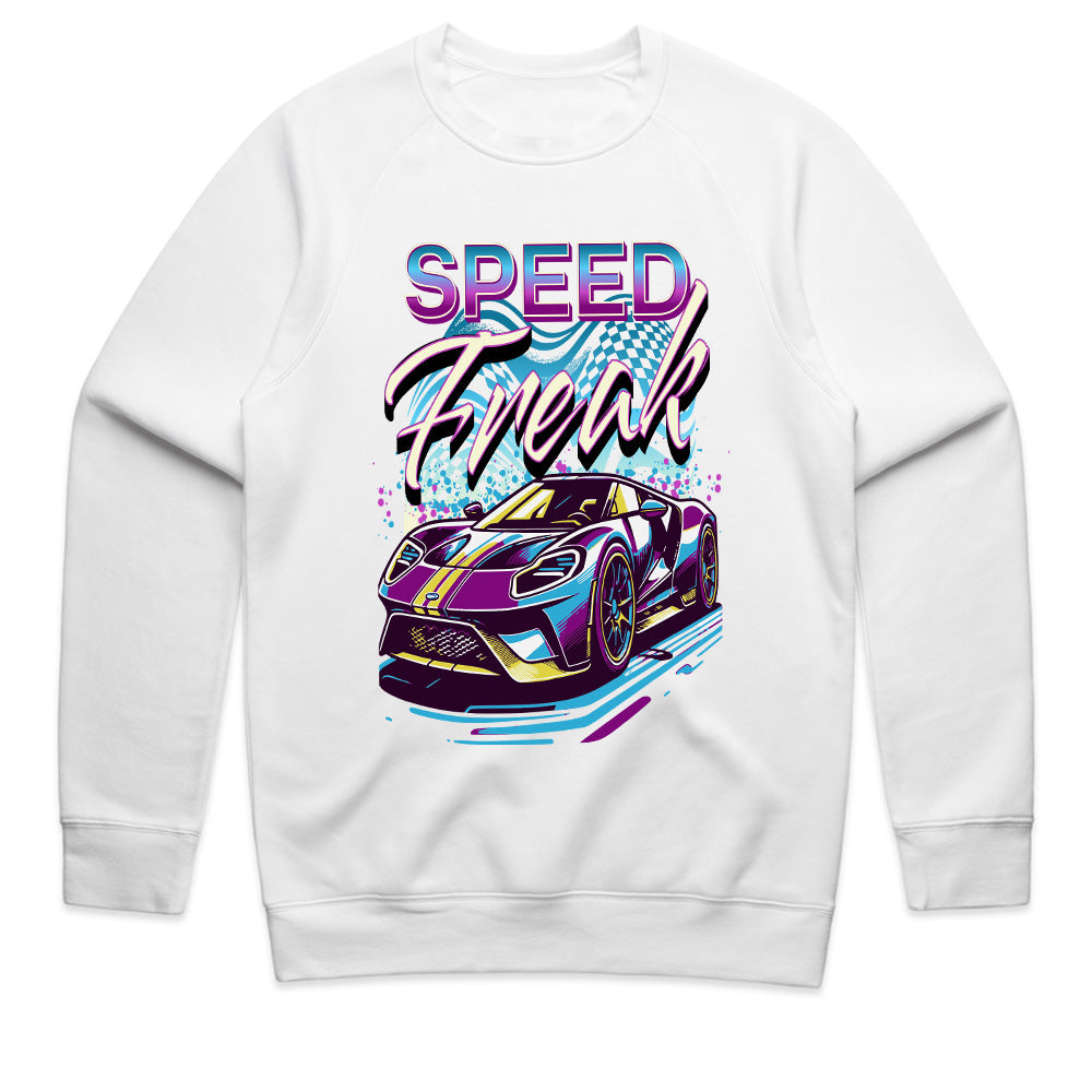 "Speed Freak" Neon Street Racing Sports Car T-Shirt – Futuristic Turbocharged Racer Tee