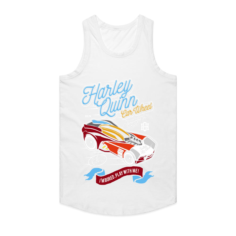 Harley Quinn "Car Wheel" T-Shirt – Playfully Wild Ride!