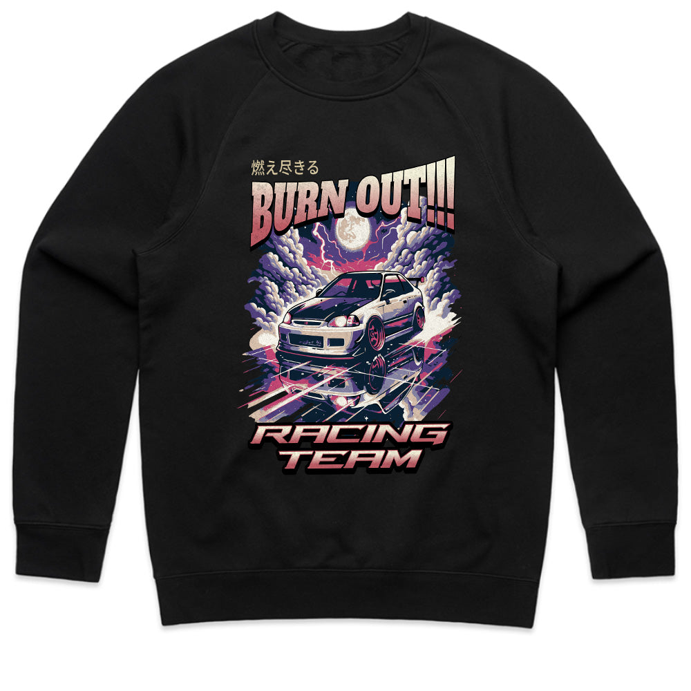 Burn Out Racing Team – Neon Night Drift Tee