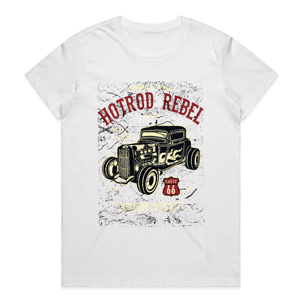 Hot Rod Rebel – Vintage Route 66 Muscle Car T-Shirt