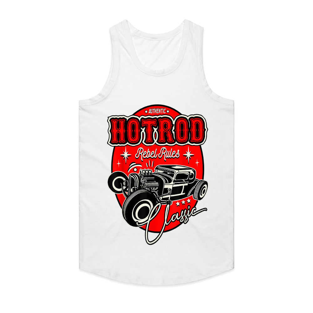 Hot Rod Rebel Rules T-Shirt | 50s Retro Rockabilly Classic Car Design