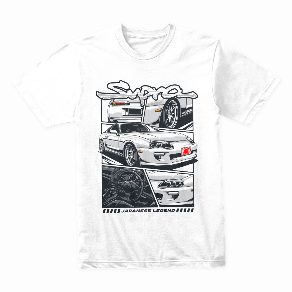 Toyota Supra A80 – Japanese Legend Manga-Style T-Shirt