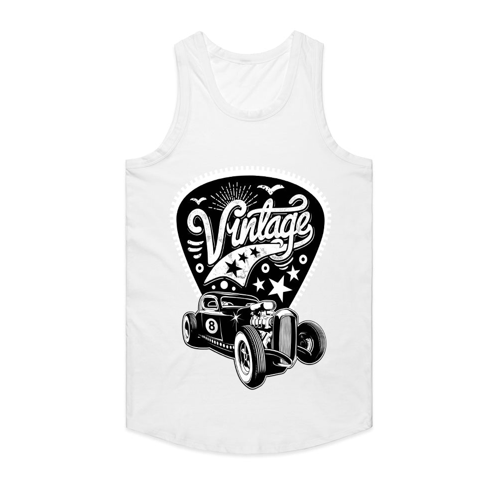 Vintage Hot Rod Rockabilly T-Shirt – 50s Classic Car Design with Stars & Retro Style